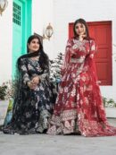 CHINNON PRINTED WITH SEQUENCE WORK GOWN