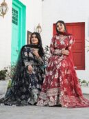 CHINNON PRINTED WITH SEQUENCE WORK GOWN