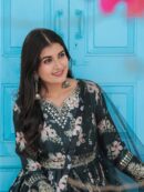 CHINNON PRINTED WITH SEQUENCE WORK GOWN