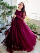 Heavy Faux Georgette Gown & Dupatta Set