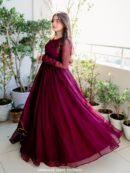 Heavy Faux Georgette Gown & Dupatta Set