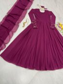 Heavy Faux Georgette Gown & Dupatta Set