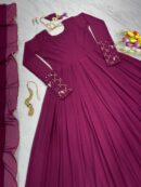 Heavy Faux Georgette Gown & Dupatta Set