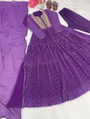 Gown Dupatta And Bottom Set