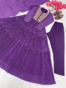 Gown Dupatta And Bottom Set