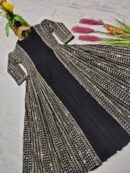 Heavy Faux Georgette Gown & Koti Set