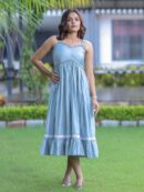 Sky Blue Spaghetti Strap Dress