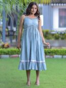 Sky Blue Spaghetti Strap Dress