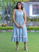 Sky Blue Spaghetti Strap Dress