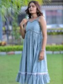 Sky Blue Spaghetti Strap Dress