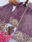 Twil Gold Net Top Palazzo & Dupatta Set