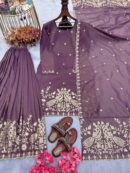 Twil Gold Net Top Palazzo & Dupatta Set
