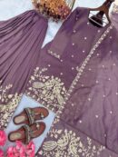 Twil Gold Net Top Palazzo & Dupatta Set