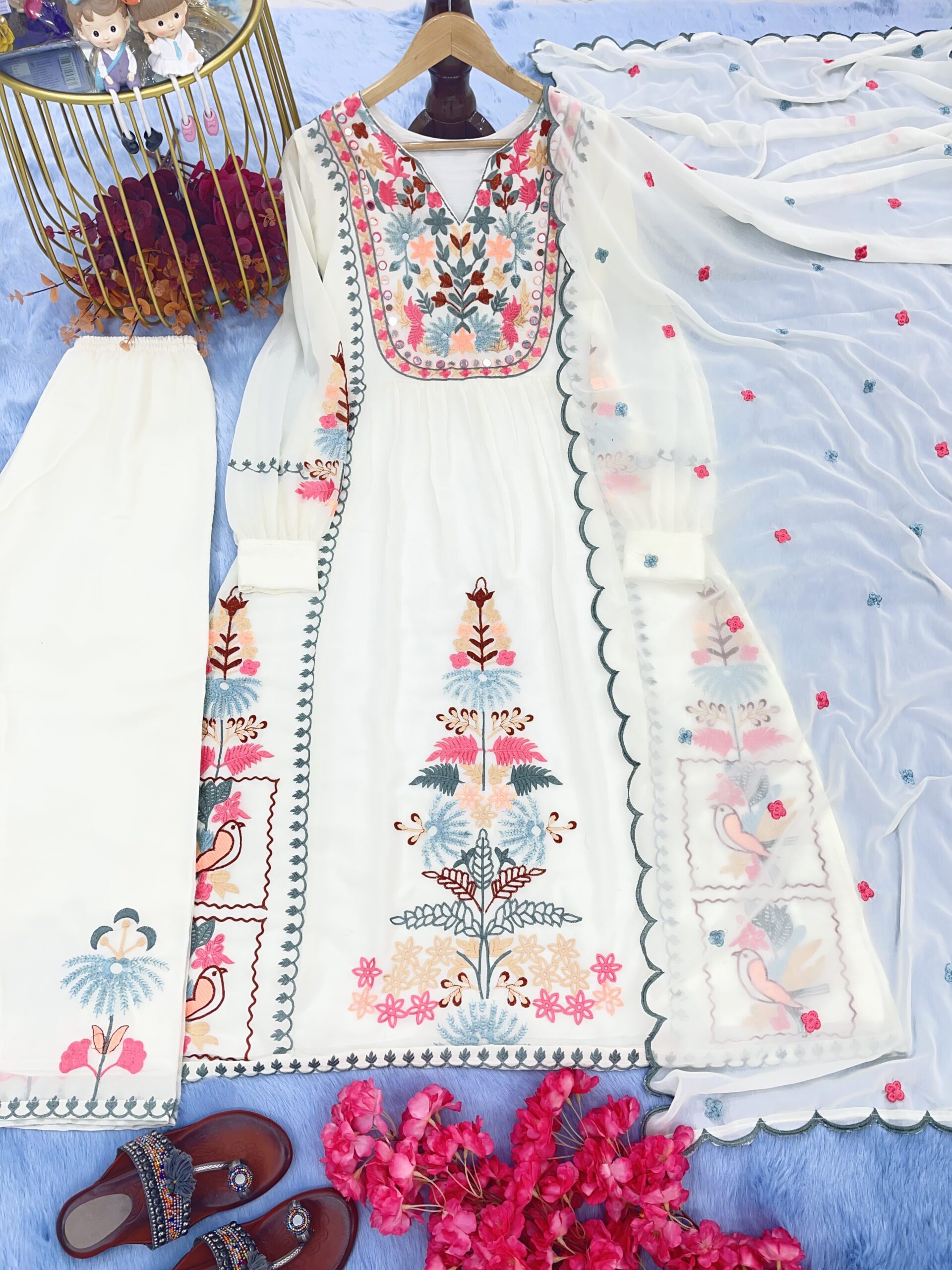 Top Palazzo And Dupatta Set