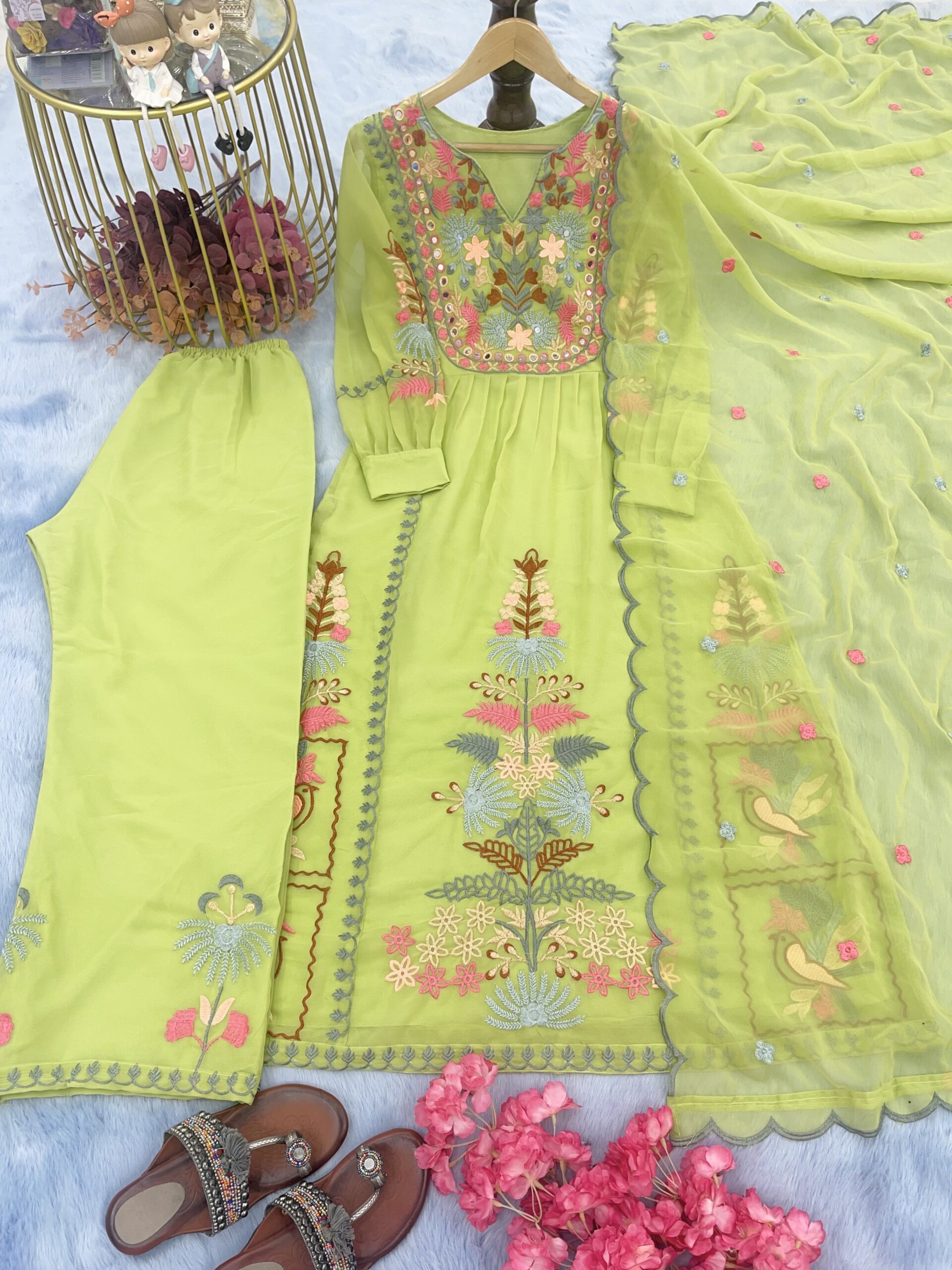 Top Palazzo And Dupatta Set