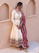 Faux Georgette Gown - Dupatta & Bottom Set