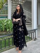 Foux Georgette Top Palazzo And Dupatta Set