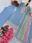 Top Palazzo & Multi Color Dupatta Set