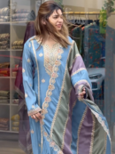 Top Palazzo & Multi Color Dupatta Set