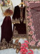 Top With Palazzo & Dupatta Set