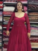 Ruffles Gown - Dupatta And Palazzo Set