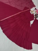 Ruffles Gown - Dupatta And Palazzo Set