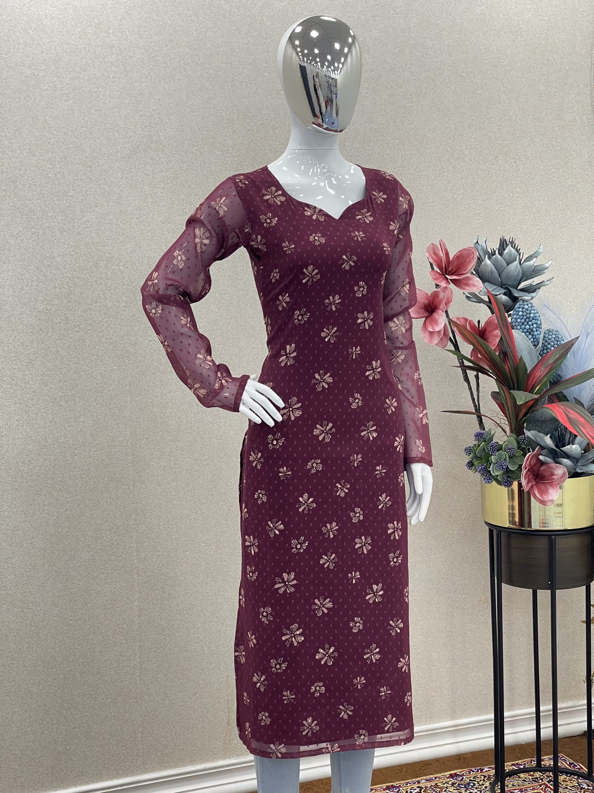 Printed Trendy Straight Kurta’s - Image 3