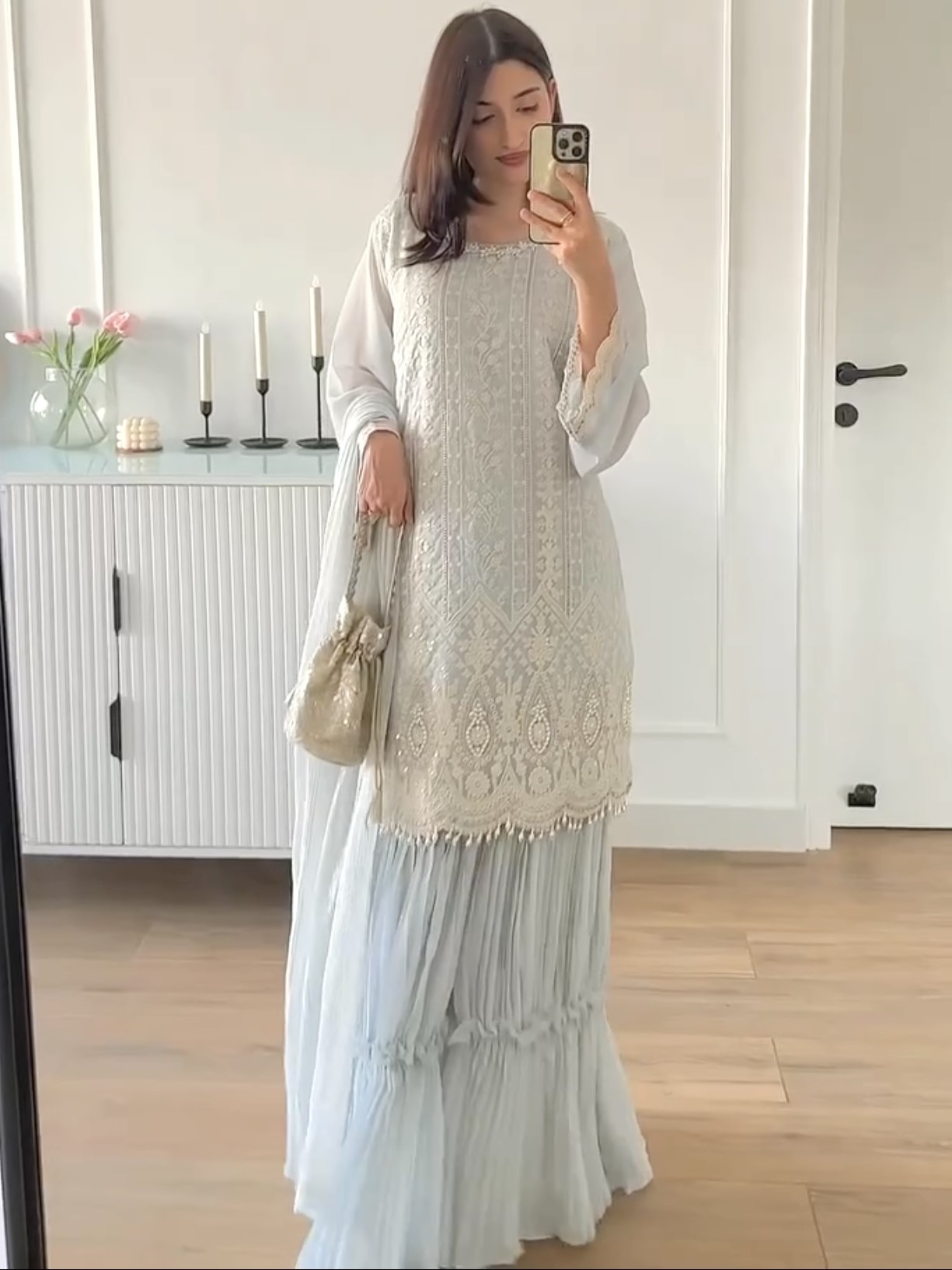Top Plazzo & Dupatta Set