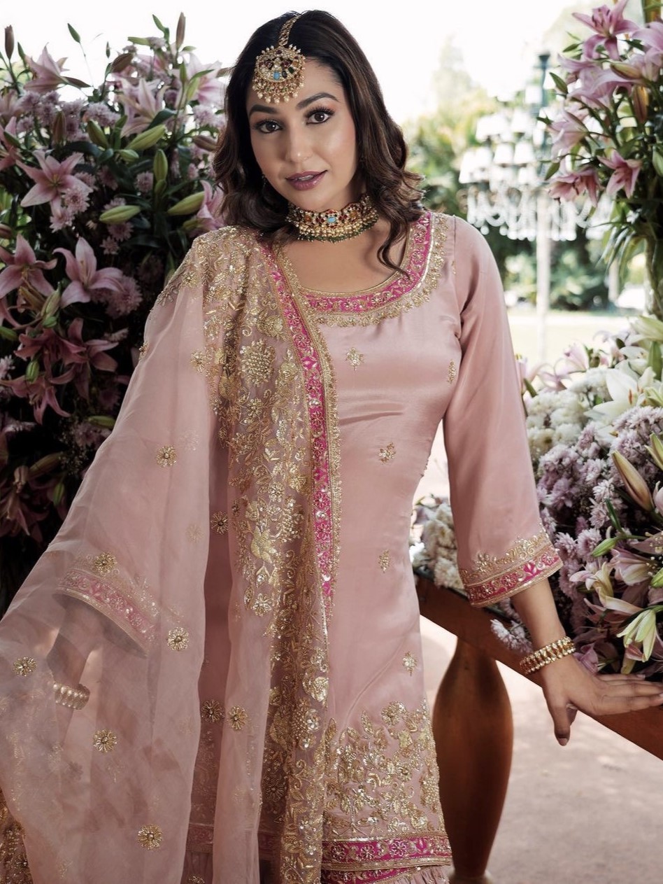 Top Palazzo And Dupatta Set