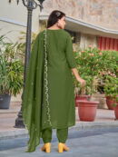 Chanderi Kurta With Pant And heavy embroidery Dupata Set