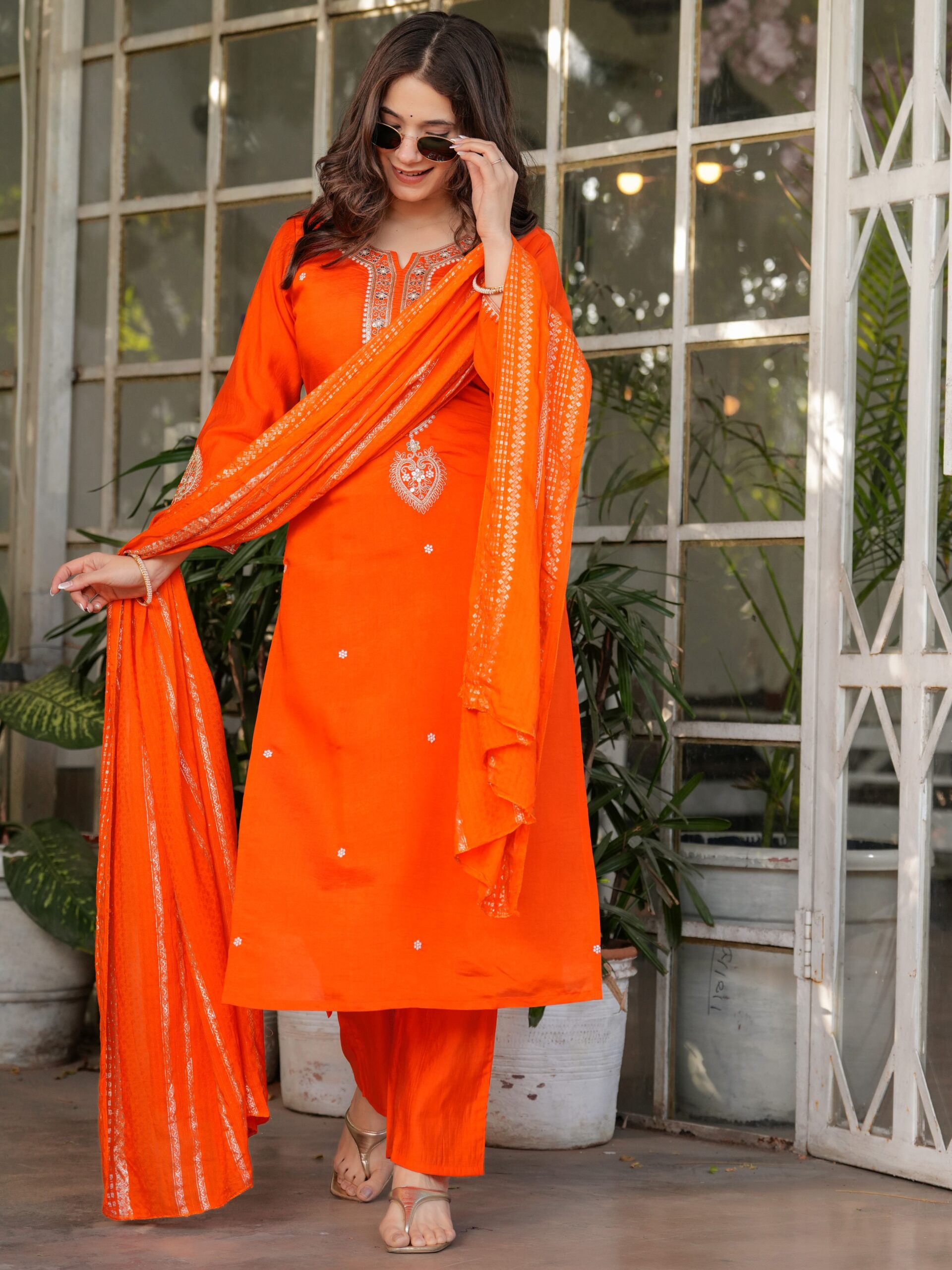Kurta With Pant And Dupatta - Image 3