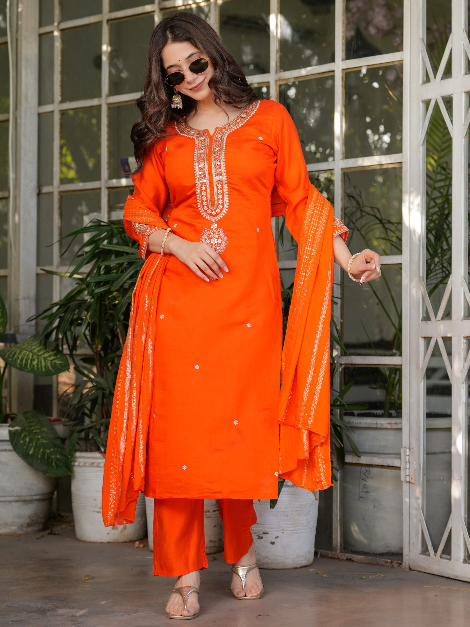Kurta With Pant And Dupatta - Image 4