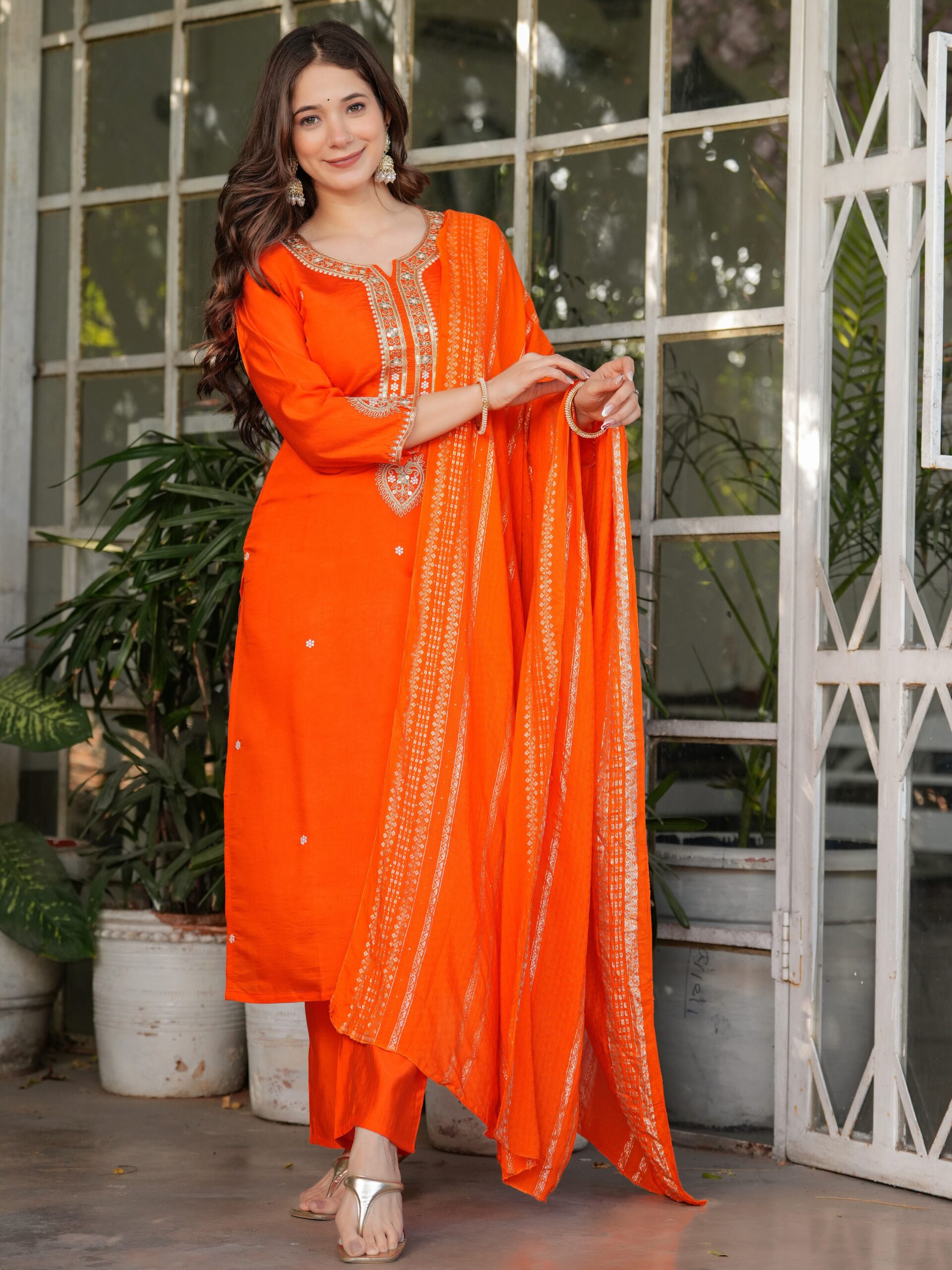 Kurta With Pant And Dupatta - Image 7