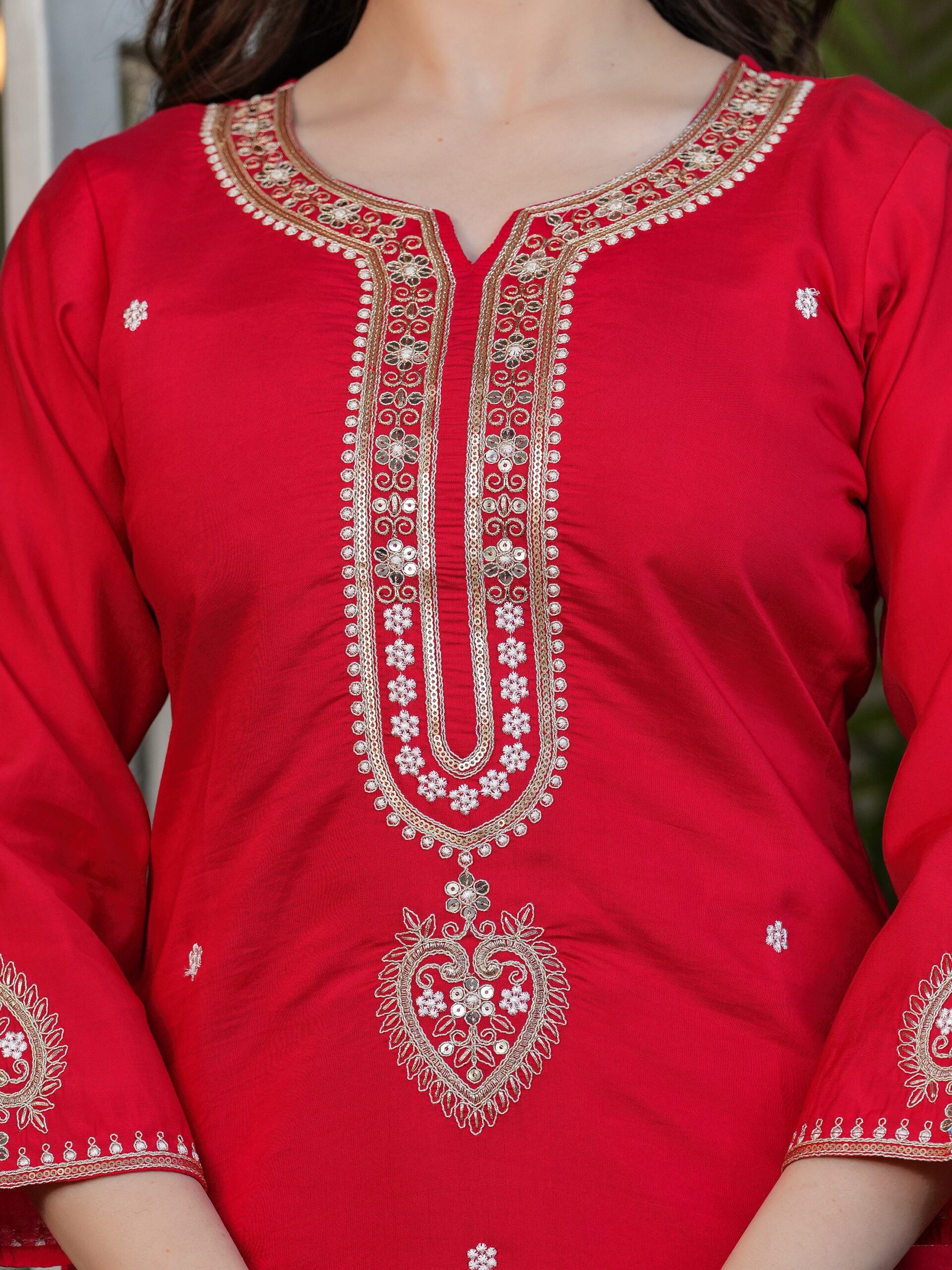 Kurta With Pant And Dupatta - Image 3
