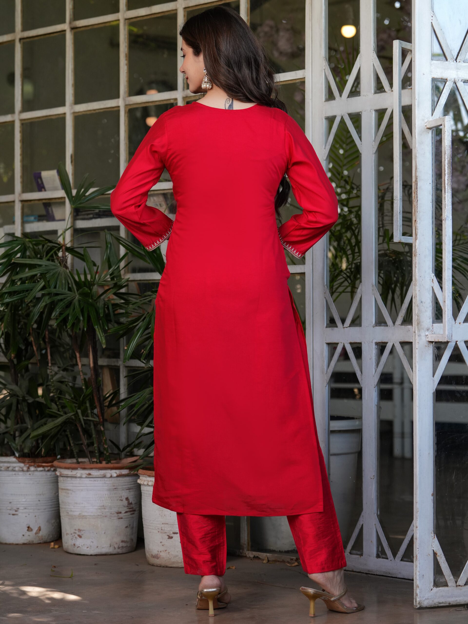 Kurta With Pant And Dupatta - Image 5