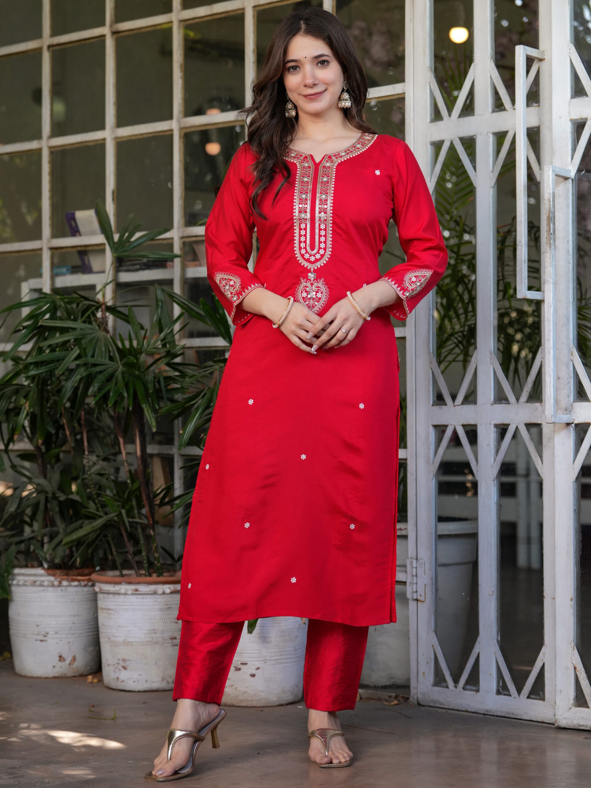 Kurta With Pant And Dupatta - Image 6