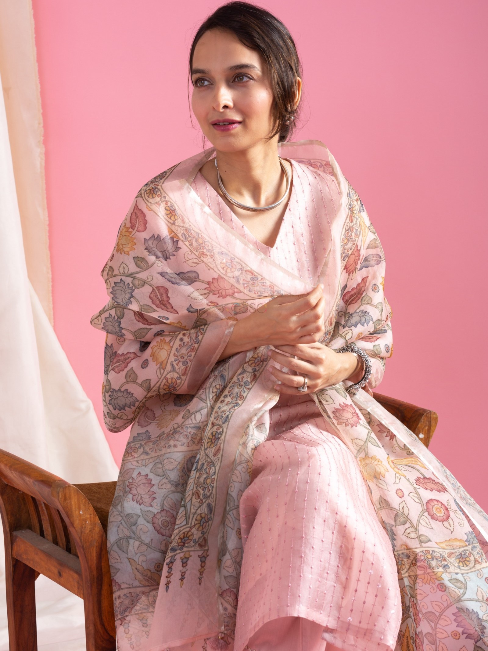 Kurti with Pant And Dupatta Set