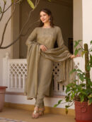 Rayon Kurti With Pant & Dupatta Set