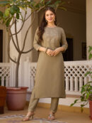 Rayon Kurti With Pant & Dupatta Set