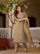 Rayon Kurti With Pant & Dupatta Set
