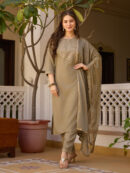 Rayon Kurti With Pant & Dupatta Set