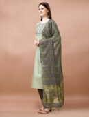 Kurti With Pant And Dupatta Set