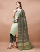 Kurti With Pant And Dupatta Set