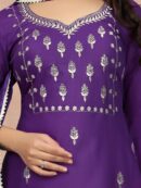 Cottan Blend Kurti With Pant & Dupatta Set