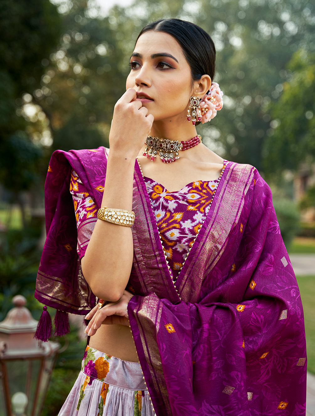 Tusser Silk Lehenga Choli