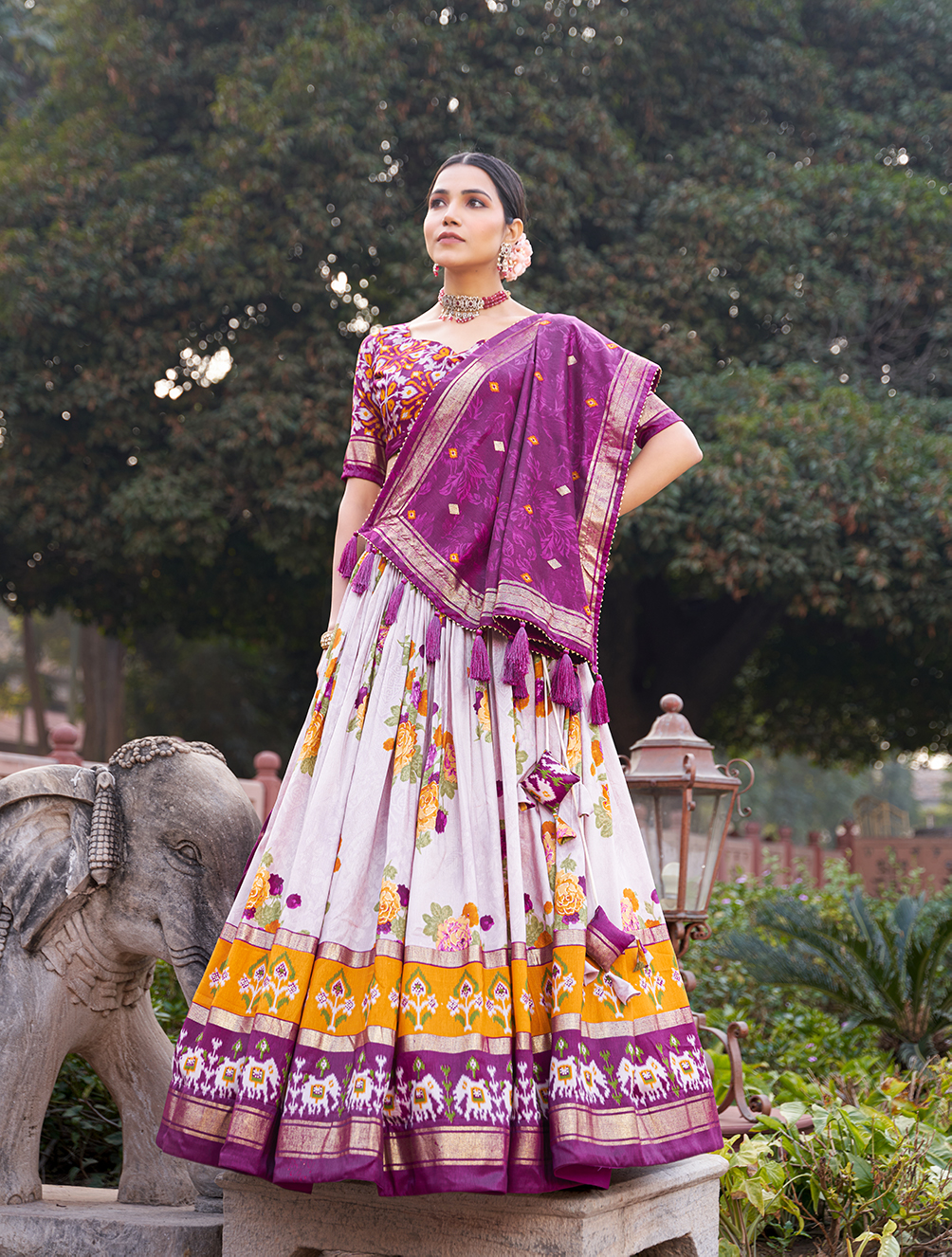 Tusser Silk Lehenga Choli - Image 2