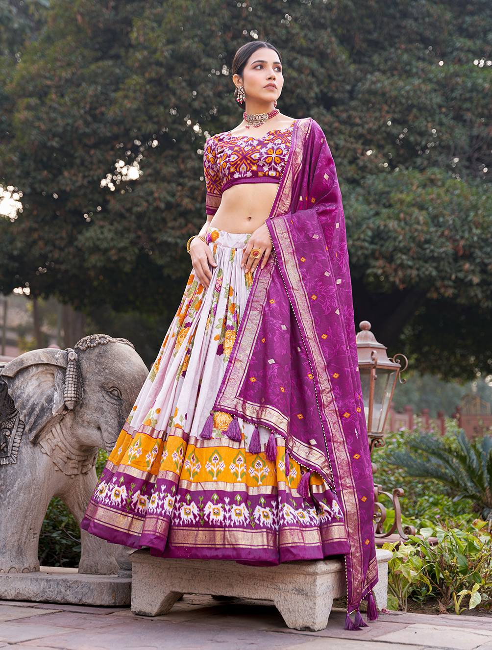 Tusser Silk Lehenga Choli - Image 3