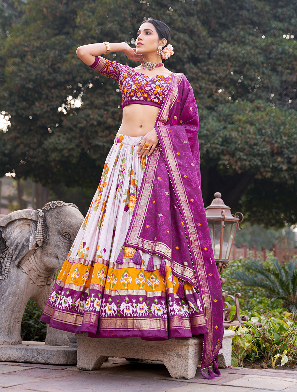 Tusser Silk Lehenga Choli - Image 4