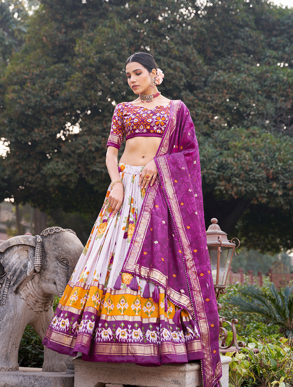 Tusser Silk Lehenga Choli - Image 5