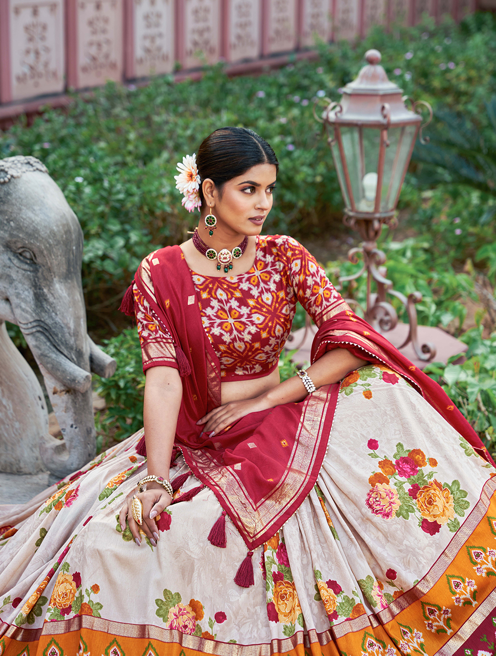 Tusser Silk Lehenga Choli - Image 2